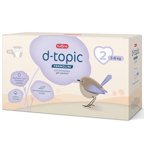 Pannolino D-Topic Taglia 2 - Comfort e Protezione per la Pelle Delicata del Tuo Bambino