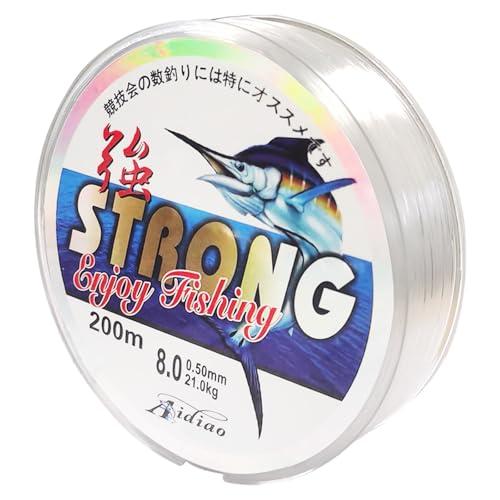 Filo da Pesca Monofilamento Trasparente in Nylon - 200M/0.5mm