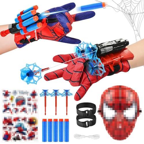 Taufe Set Spider: Guanti lancia-ragnatele per bambini con maschera e accessori