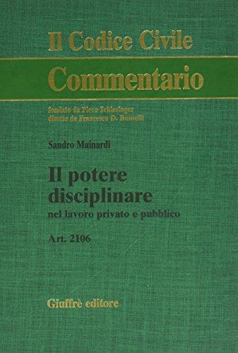 Potere Disciplinare Nel Lavoro Privat