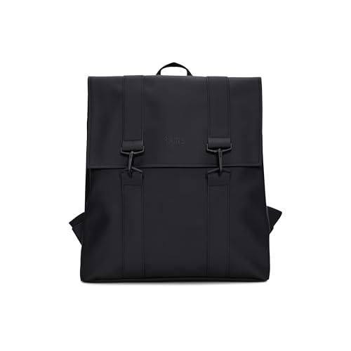 RAINS MSN Bag Zaino, Nero, Taglia Unica Unisex-Adulto