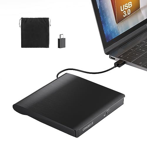 ORIGBELIE Masterizzatore DVD Esterno USB 3.0 Type-C