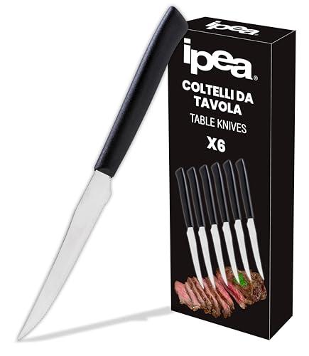 IPEA Coltelli da Tavola per Bistecca e Carne - Set da 6