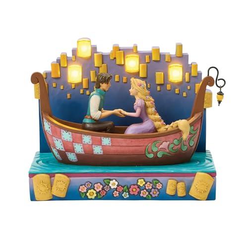 Tangled boat with lanterns - Statuetta