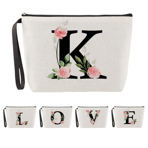 Blisswave Pochette Personalizzata con Iniziale Floreale - Eleganza e Funzionalità