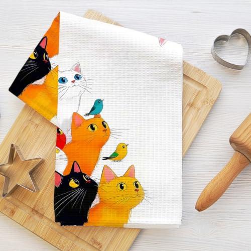 Asciugamani da Cucina a Forma di Gatto - Set Decorativo e Assorbente