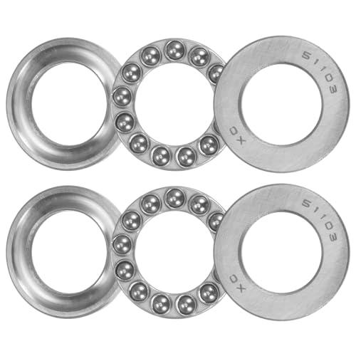 QUARKZMAN 51103 Cuscinetto Reggispinta a Sfere - 17x30x9 mm, Acciaio al Carbonio, ABEC1 (2 Pezzi)