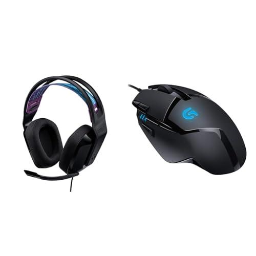 Bundle Logitech G335 Cuffie Gaming Cablate e G402 Mouse Gaming Hyperion Fury