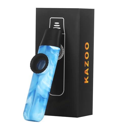Kazoo Professionale in Stile Giada Blu, Regolabile con 5 Diaframmi