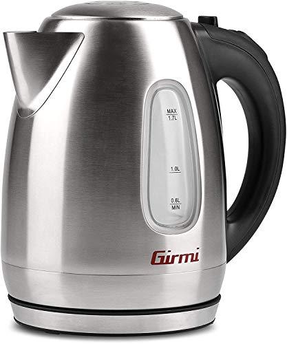 Girmi BL30 Bollitore Elettrico 1.7 Litri, Acciaio Inox