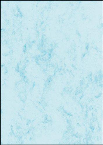 SIGEL DP261 Carta da Lettere Marmorizzata Azzurro A4 90g 100 Fogli