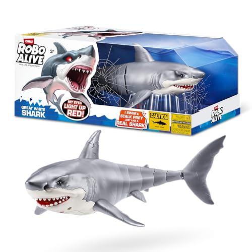 ROBO ALIVE Great White Shark - Lo Squalo Robotico che Illumina i Tuoi Giochi Acquatici