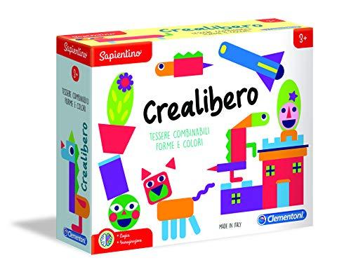 Clementoni - 16120 - Sapientino - Crea Libero - Tessere illustrate Forme e Colori - Gioco educativo 3 Anni - Made in Italy