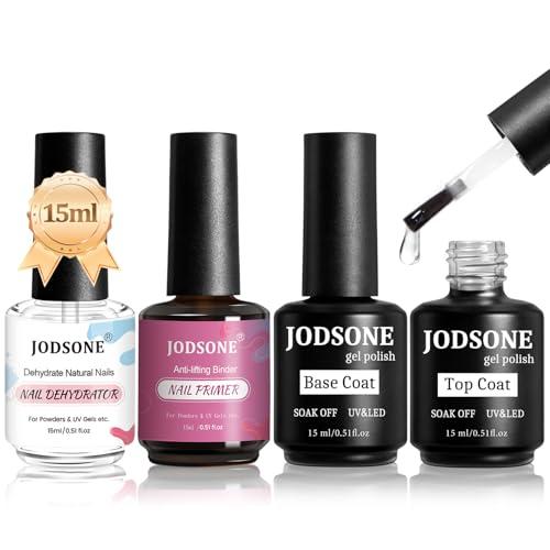 JODSONE Kit Base e Top Coat Semipermanente per Unghie