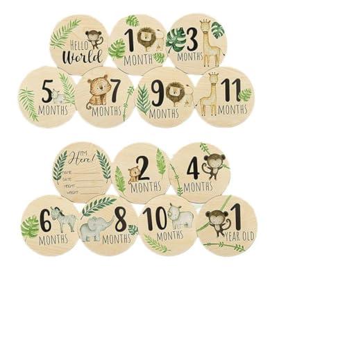 Carte Pietre Miliari in Legno per Neonati - Ohren