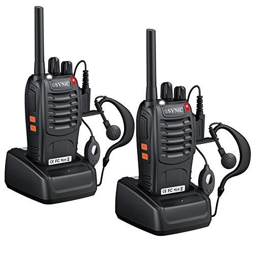 ESYNiC Paio Walkie Talkie Ricaricabile VOX PRM446MHz