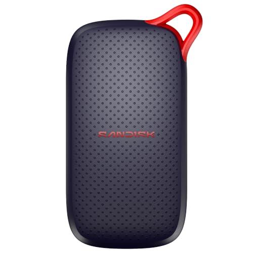 SanDisk SSD Portatile 500 GB USB (Type-C, compatibile con laptop e tablet, Fino a 1.000 MB/s, Formato tascabile, Protezione da cadute fino a 2 metri)