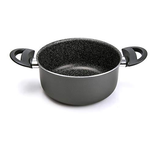 Alluflon Tradizione Italia Casseruola 16 cm Antiaderente Effetto Pietra