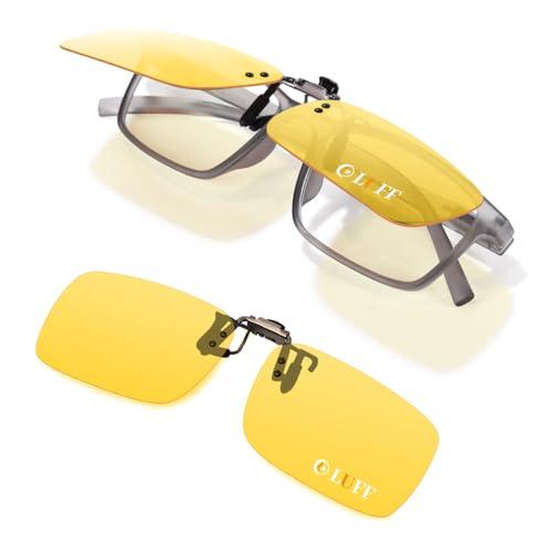LUFF Occhiali da Guida Notturna Clip On Polarizzati Antiriflesso