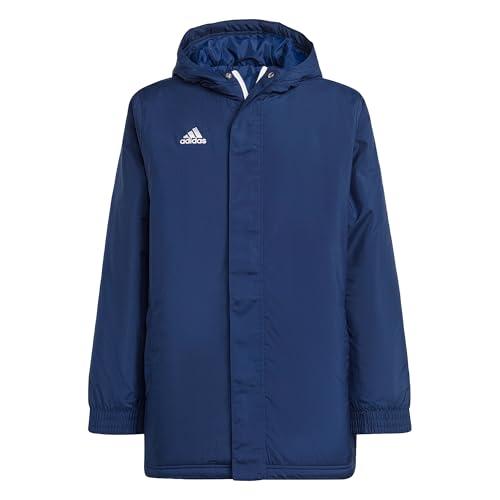 adidas Unisex - Bambini Entrada 22 Stadium Jacket, Team Navy Blue 2, 15-16 Years