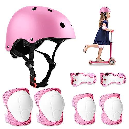 Riisoyu Set di Protezioni per Bambini con Casco Regolabile