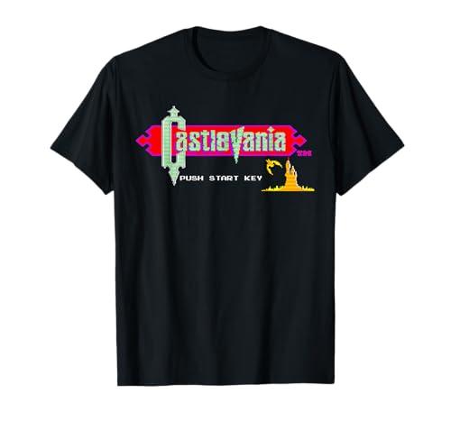 Castlevania Schermo Titolo Retro Gaming Castle Epic Adventure Maglietta