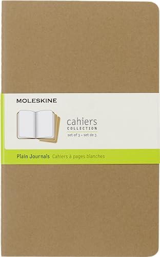 Moleskine Cahier Large Blanko Packpapierbraun DIN A5 - Set da 3