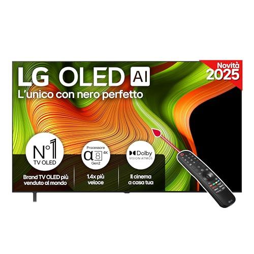 LG OLED AI B5 TV 77 pollici, Smart TV 4K, Processore α8 Gen2, webOS con AI, Dolby Vision e Atmos, Gaming con VRR, GSYNC e FreeSync 4K@120Hz, 4 HDMI 2.1, Alexa, OLED77B56LA