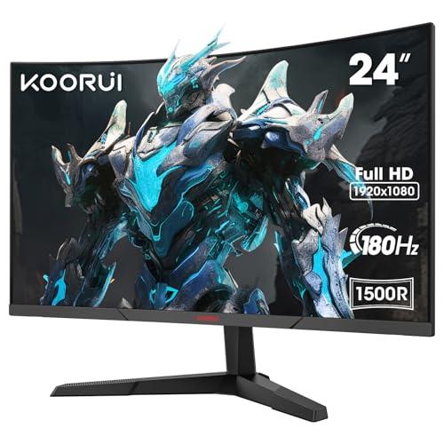 KOORUI Monitor Gaming Curvo 24