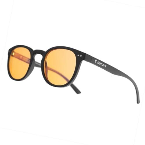Horus X Occhiali Luce Blu Urban Amber - Protezione Anti-Fatica per Uomo e Donna