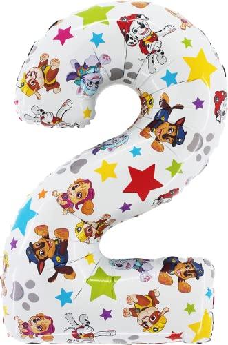 Palloncino Foil Paw Patrol Numero 2 - 26 Pollici Toyland®