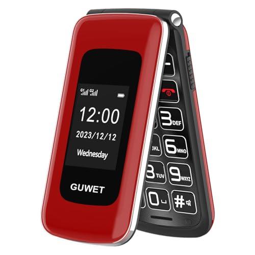 Guwet G739 Cellulare per Anziani Pliante Rosso