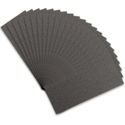 STEBRUAM Carta Abrasiva Grana 120, 21 Pezzi
