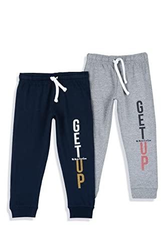 Chicco Set Pantaloni Lunghi in Felpa Blu e Grigio, 3 Anni