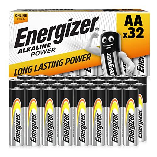Energizer Batterie Alcaline AA, Alkaline Power, Confezione da 32
