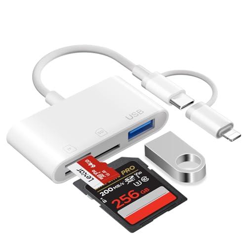 [Certificato Apple MFi] Lettore Schede SD per iPhone, iPad, Mac e Android - Ticenpe