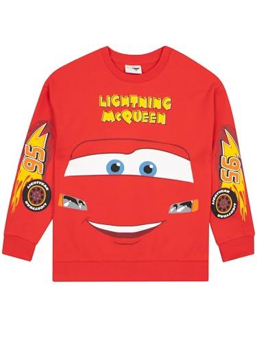 Disney Cars Felpa Bambino | Saetta McQueen Maglione Bambino | Rosso 3-4 Ans