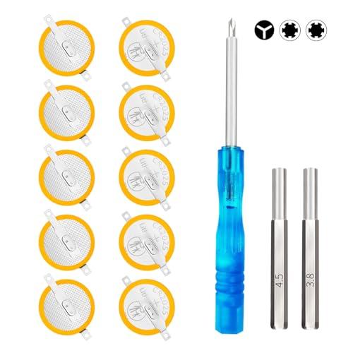 Batteria CR2025 con codolo IWANGDO per Game Boy Color/Blue/Red/Gold/Silver/Crystal - Confezione da 10