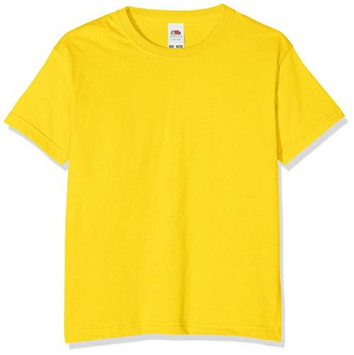 Fruit of the Loom T-Shirt Bambino Gialla