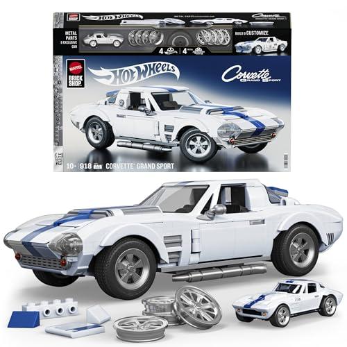 Mattel Brick Shop Hot Wheels Corvette Grand Sport Set da Costruire