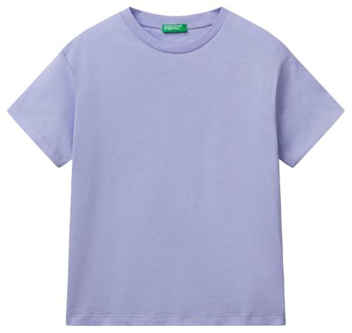 T-Shirt Manica Corta United Colors of Benetton in Jersey Organico con Stampe