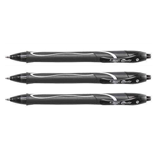 BIC Gelocity Quick Dry Penna Gel Nera - Set da 3