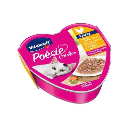 Vitakraft Poésie Création Pollo e Verdure in Salsa per Gatti Adulti (15x85g)