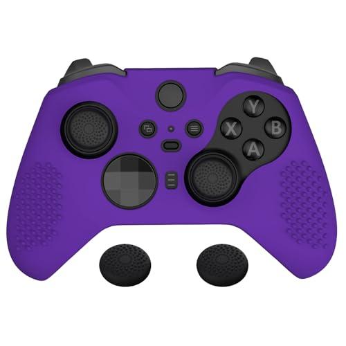 eXtremeRate PlayVital Cover Silicone per Xbox Elite Series 2 Controller,Custodia Skin Protettiva Gommini Copri Levette Analogiche Antiscivolo per Xbox Elite Series 2 Joystick-Viola