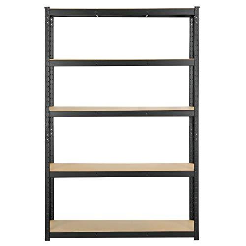Scaffale in Metallo Yaheetech 180 x 120 x 45 cm, 5 Ripiani Regolabili, 875 kg