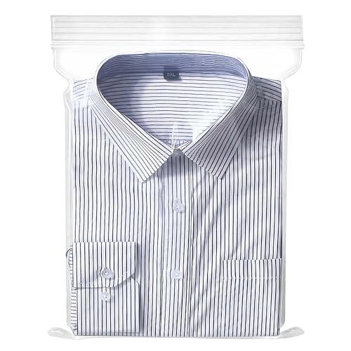 Sacchetti in Plastica Trasparente Richiudibili 40x50 cm (15 Pezzi)