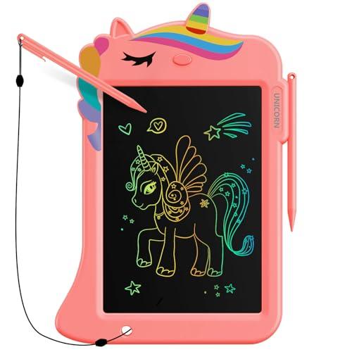 Genialba Tavoletta Grafica LCD Unicorno 8.8 Pollici Rosa - Giochi Educativi e Creativi per Bambini