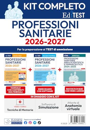 EdiTest. Kit test professioni sanitarie completo. Con software di simulazione
