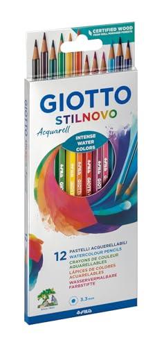 Giotto Stilnovo Acqua Astuccio 12 Pastelli Acquerellabili