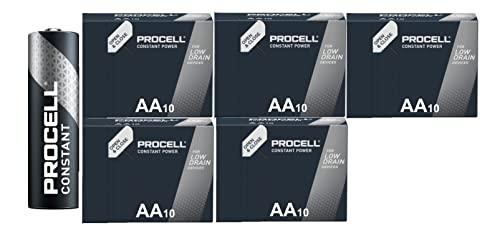 Duracell Procell AA - Confezione da 50 Batterie Alcaline Professionali